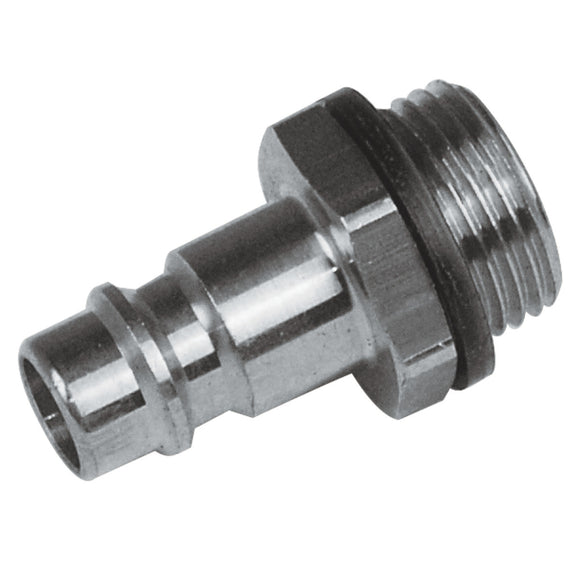 Plug-in nipple steel 3/8" outside thread