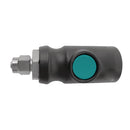 One-hand safety quick coupling with lock nut for 5mm spiral hose-1