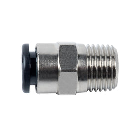 Push-in connector 1/4" AG x 8 mm, straight, 16 bar