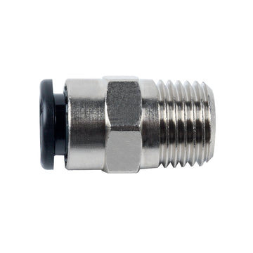 Push-in connector 1/4" AG x 8 mm, straight, 16 bar