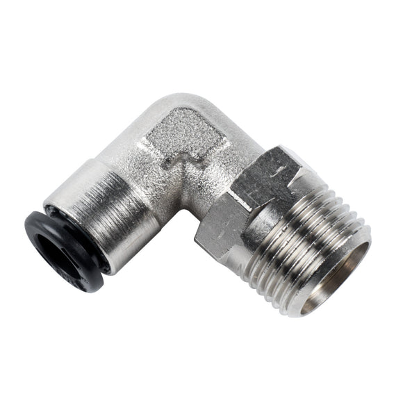Push-in connector 3/8" AG x 8 mm, elbow, 16 bar