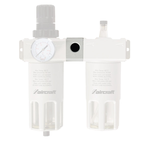 Connection block 1" with 2 x 1/2" thread