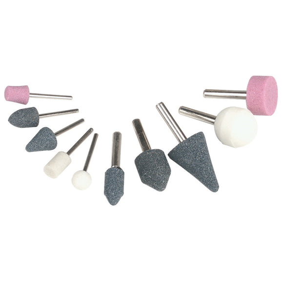 Mounted Points Set 10-piece set of grinding pins (5 x 3 mm, 5 x 6 mm)