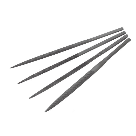 Set of files FS5, 4mm shaft, 4 parts