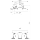 Compressed air tank AC DB 270/10 V galvanized-2