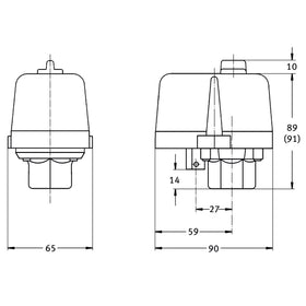 Pressure switch CONDOR MDR 2 / 11 bar - 0