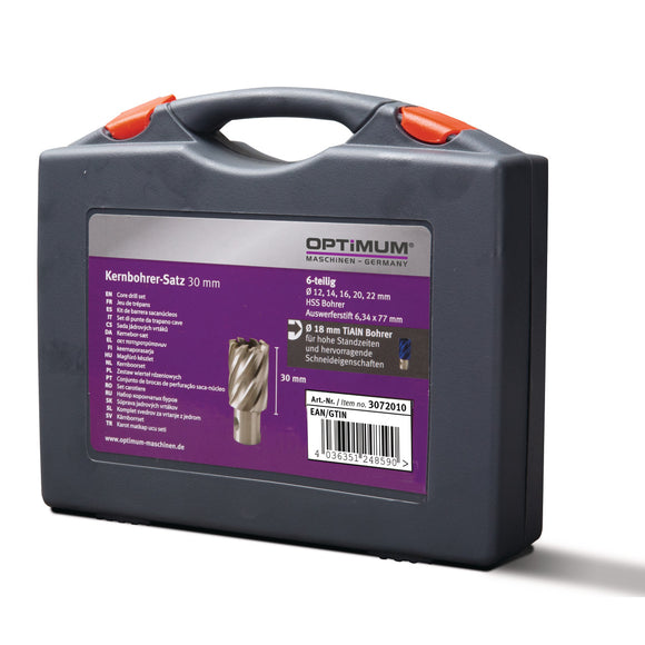 Core drill set HSS TiAlN 30