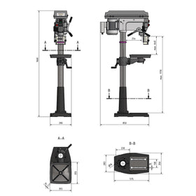 Optimum OPTIdrill DQ 32 upright drill (230 V) - 0