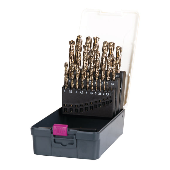 Twist Drill Set 25 pieces, 1 - 13 mm
