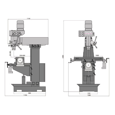 Optimum OPTImill MT 50E drilling-milling machine - 0