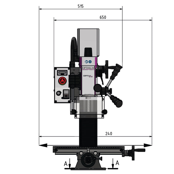 Milling machine OPTImill MH 15V