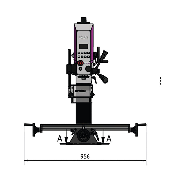Drilling-milling machine OPTImill MH 2DV