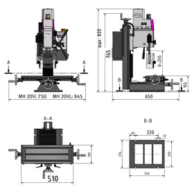 OPTImill MH 20V Drilling & Milling Machine - 0