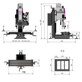 Optimum OPTImill MH 20VLD drilling and milling machine - 0