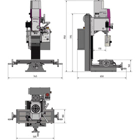 Optimum OPTImill MH 22V drilling and milling machine - 0