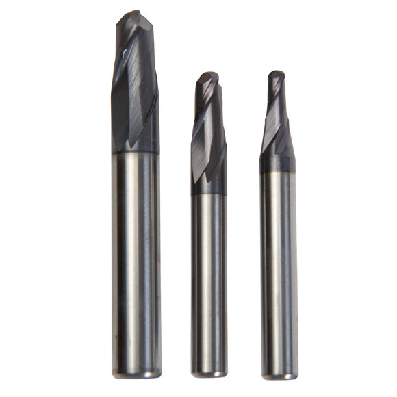 Milling set radius, 9-piece