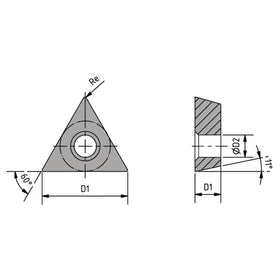 Insert set T1200 steel (pink band) (boring bar no. 5-6) - 0