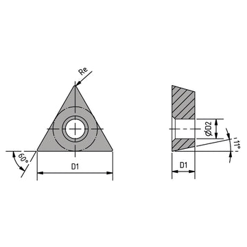 Insert set EH10 Alu (blue band) (boring bar no. 1-4) - 0