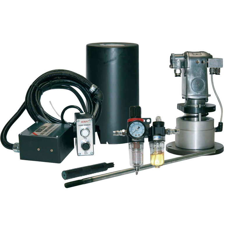 Universal pneumatic tool clamping system ISO 40