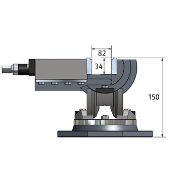 Three axis vise MV3-75 - 0