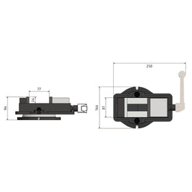 Milling machine vise VMQ 80 - 0