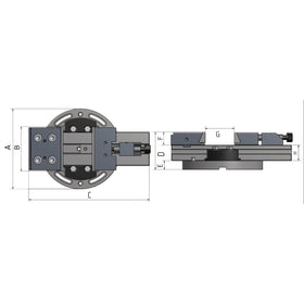 Pull-down vise PNM 100 - 0