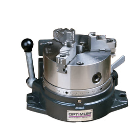 Horizontal-vertical rotary indexing table with 3-jaw chuck RTE 165