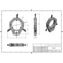Fixed bezel passage 160 - 285 mm for TX 5216-2