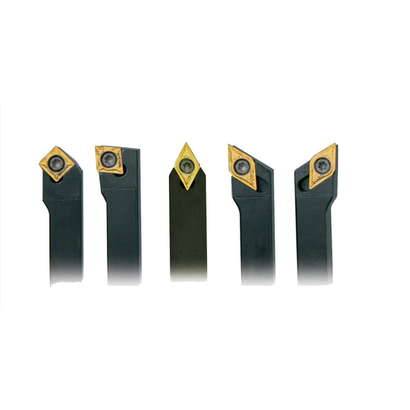 Turning tool set HM 12 mm, 5-part "Made in Germany"