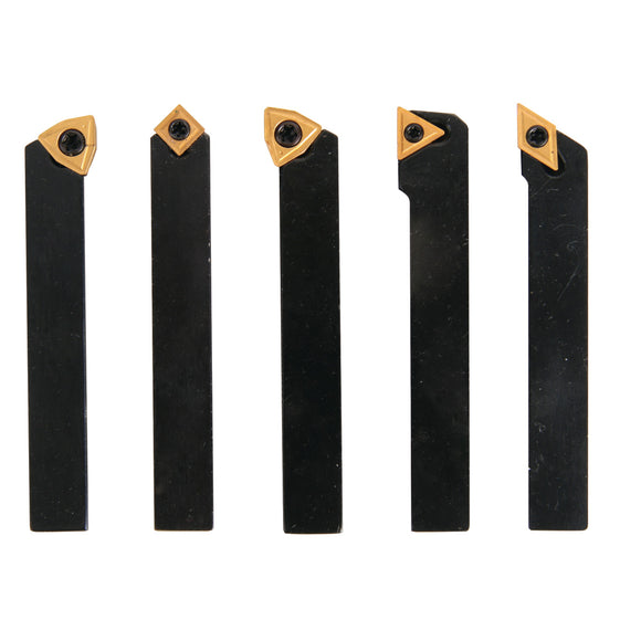 Turning tool set HM 10 mm, 5-part