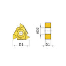 HM replacement inserts ISO 16ER AG60-2