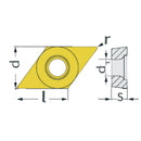 HM replacement inserts ISO DCMT070204-2