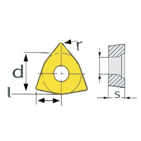 HM replacement inserts ISO WCMT050308 - 0