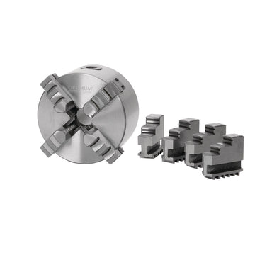 OPTIMUM four-jaw lathe chuck Cast Camlock, single clamping Ø 250 mm Camlock DIN ISO 702-2 No. 6