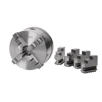 OPTIMUM four-jaw lathe chuck Cast Camlock, centre clamping Ø 160 mm Camlock DIN ISO 702-2 No. 4