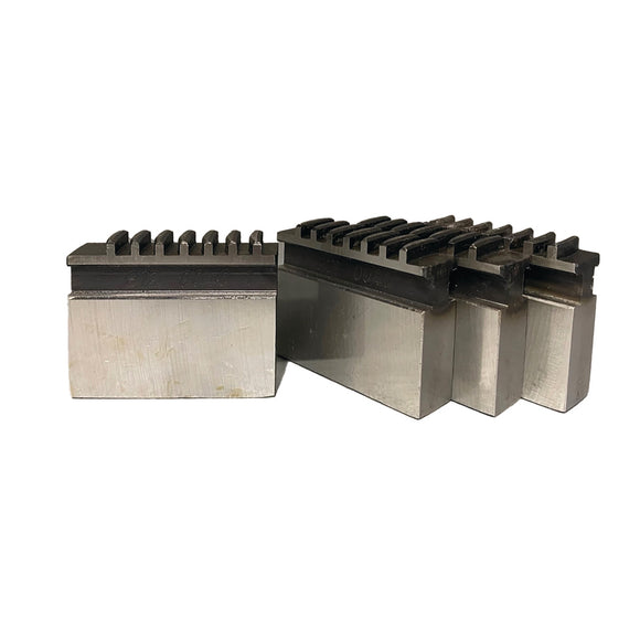 Block jaw set soft for four-jaw lathe chuck Ø 160 mm DIN 6350