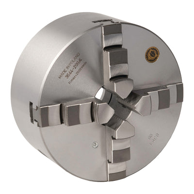 BISON four-jaw lathe chuck Cast Camlock centric exciting Ø 200 mm Camlock DIN ISO 702-2 No. 6