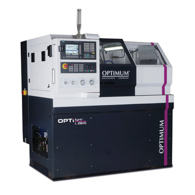 CNC-controlled flatbed lathe OPTIturn L 28HS SINUMERIK 808D ADVANCED
