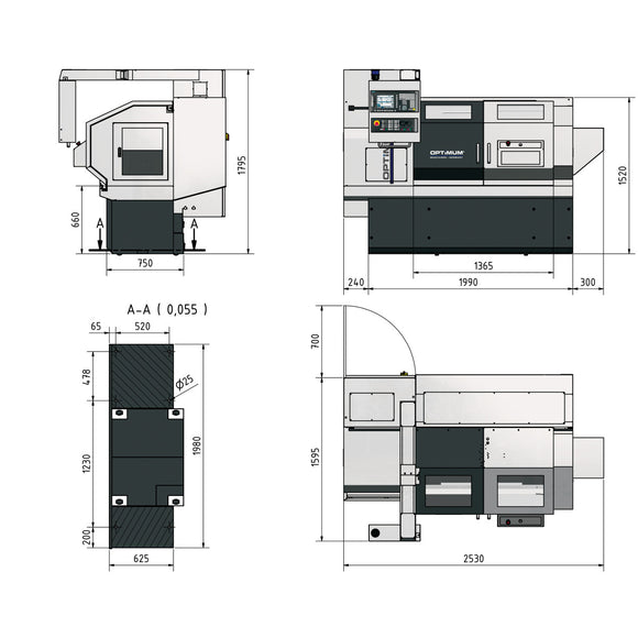 CNC lathe OPTIturn L 44