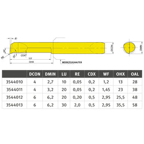 Boring tool right NCBP4R-32.20-005-YG812 - 0