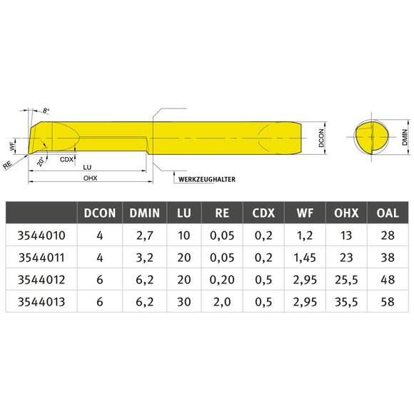 Boring tool right NCBP4R-27.10-005-YG812