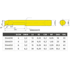 Internal boring steel 90° right NCBF4R-22.13-010-YG812 - 0