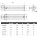 Drill steel Holder 25 mm - mount 4 mm-2