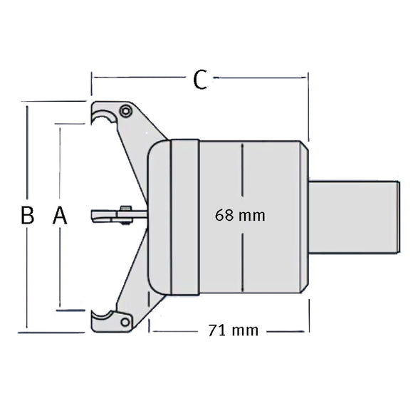 Automatic pole gripper Flux II / VDI 40 - 2-60 mm