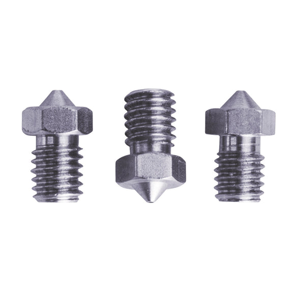 Titanium nozzle set for 2.85 mm filament