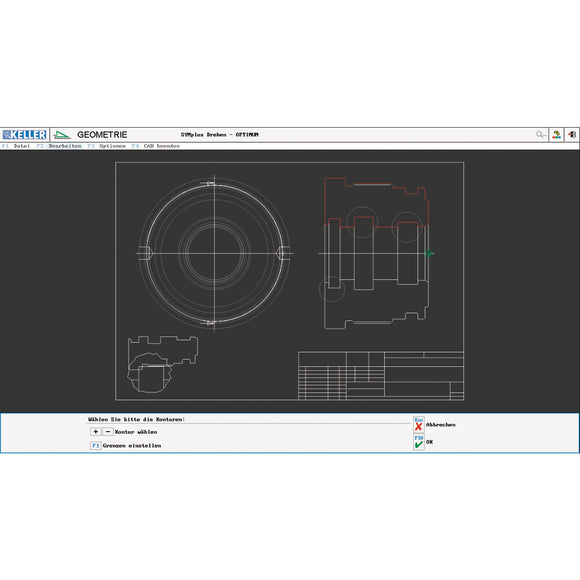 CNC Software KELLER SYMplus plusCARE ™ turning