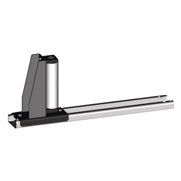 Lateral guide roller movable