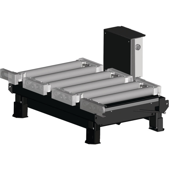 Roller conveyor 2000 x 800 mm, motorized