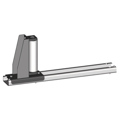 Lateral guide roller movable