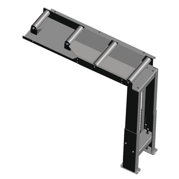 Connection roller conveyor for 60 ° cuts